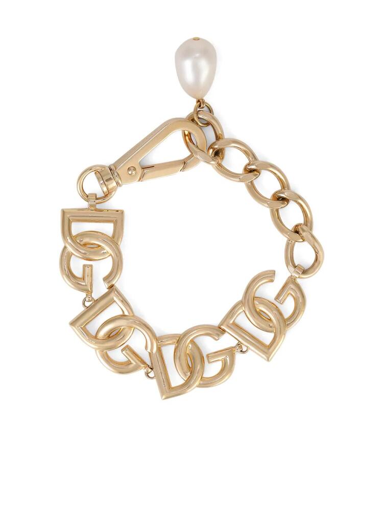 Dolce & Gabbana DG-logo chain-link bracelet - Gold Cover