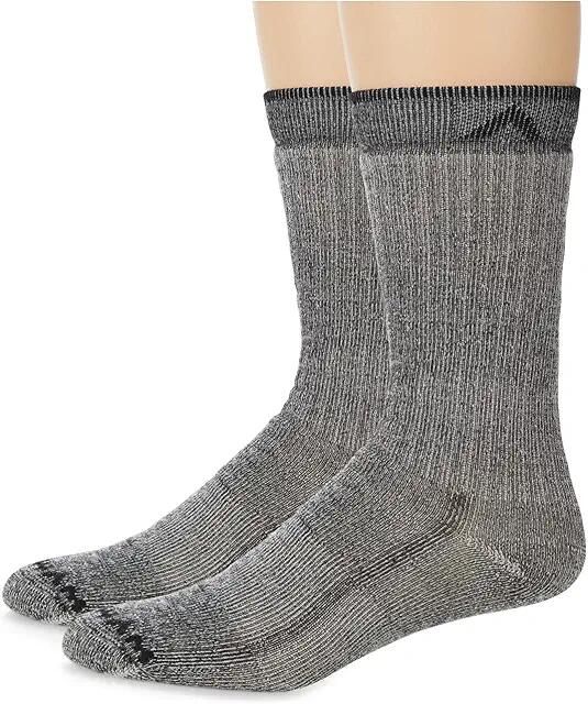 Wigwam Merino Comfort Hiker 2-Pack (Black II) Crew Cut Socks Shoes Cover