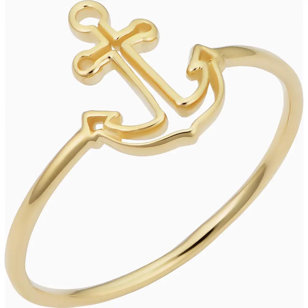 Oradina 14K Yellow Gold My Anchor Ring Cover