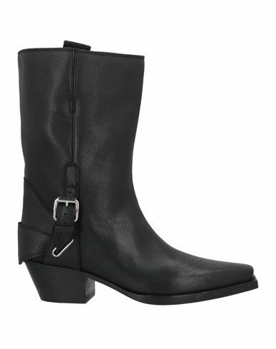 Buttero Woman Ankle boots Black Leather Cover