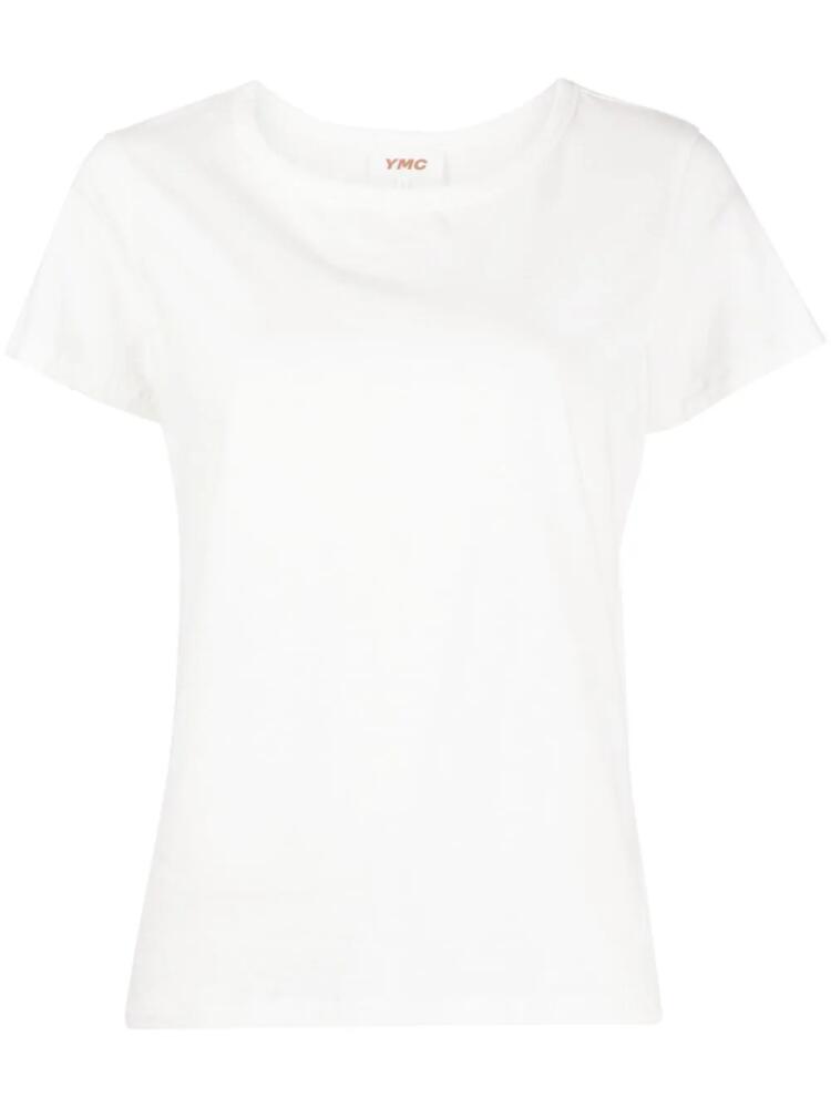 YMC crew-neck organic cotton T-shirt - White Cover