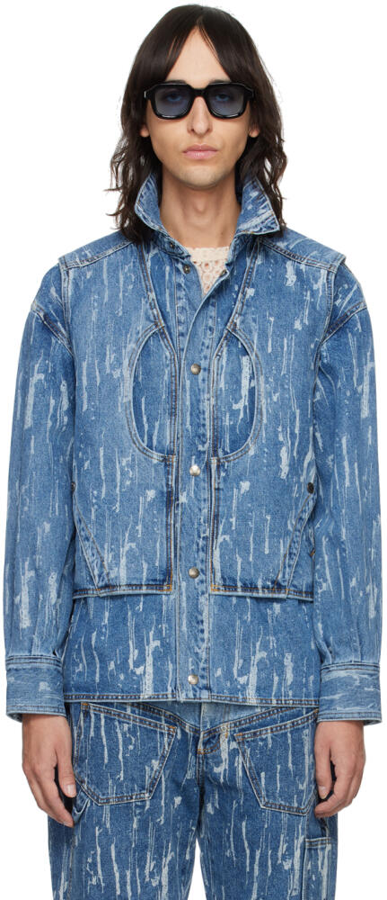 Andersson Bell Blue Layered Denim Jacket Cover