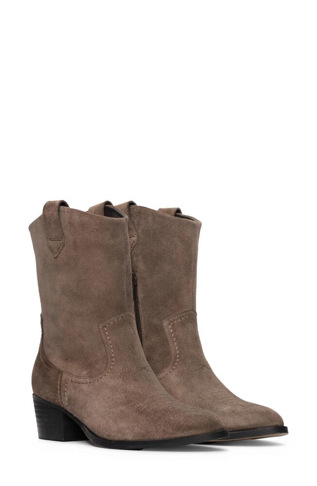 Clarks(r) Octavia Up Western Boot in Taupe Suede Cover