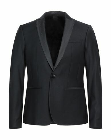 Patrizia Pepe Man Blazer Black Polyester, Wool, Elastane Cover