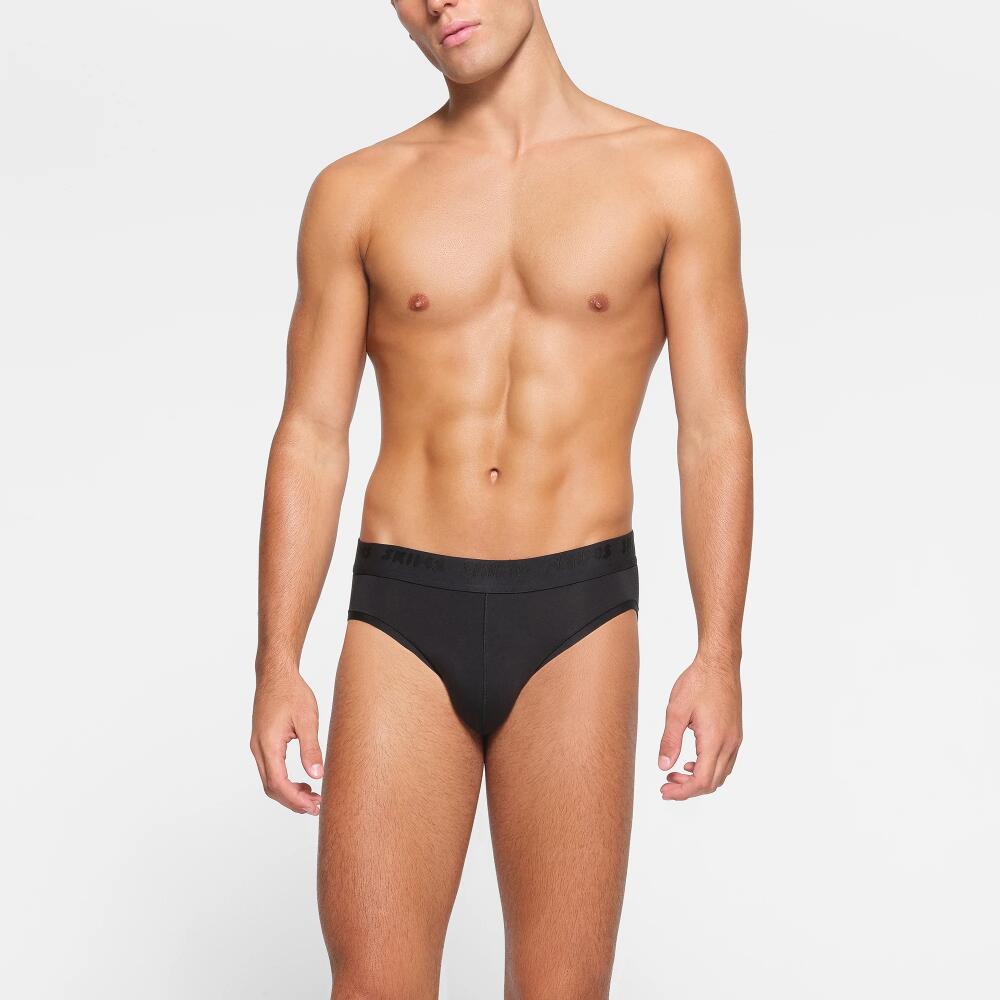 SKIMS Mens Brief 3-Pack | Black | XS | SKIMS Stretch Cover