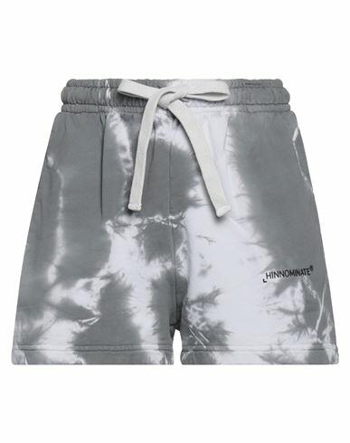 Hinnominate Woman Shorts & Bermuda Shorts Grey Cotton Cover