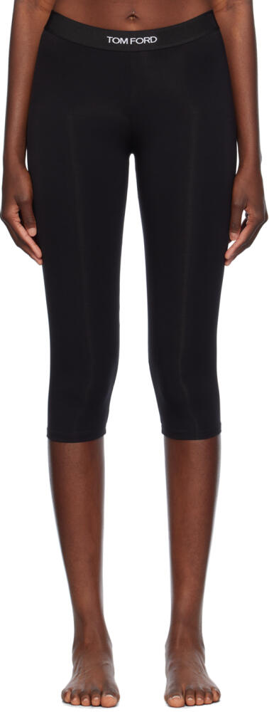 TOM FORD Black Modal Cropped Leggings Cover