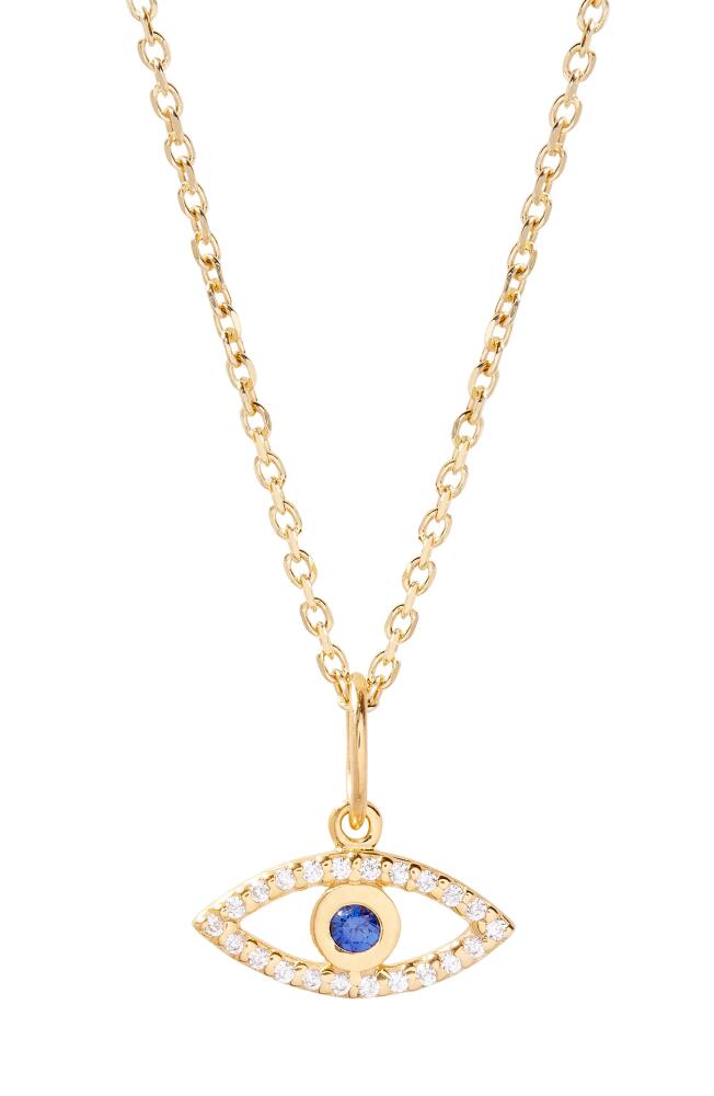 Brook and York Adeline Evil Eye Necklace in Gold Cover