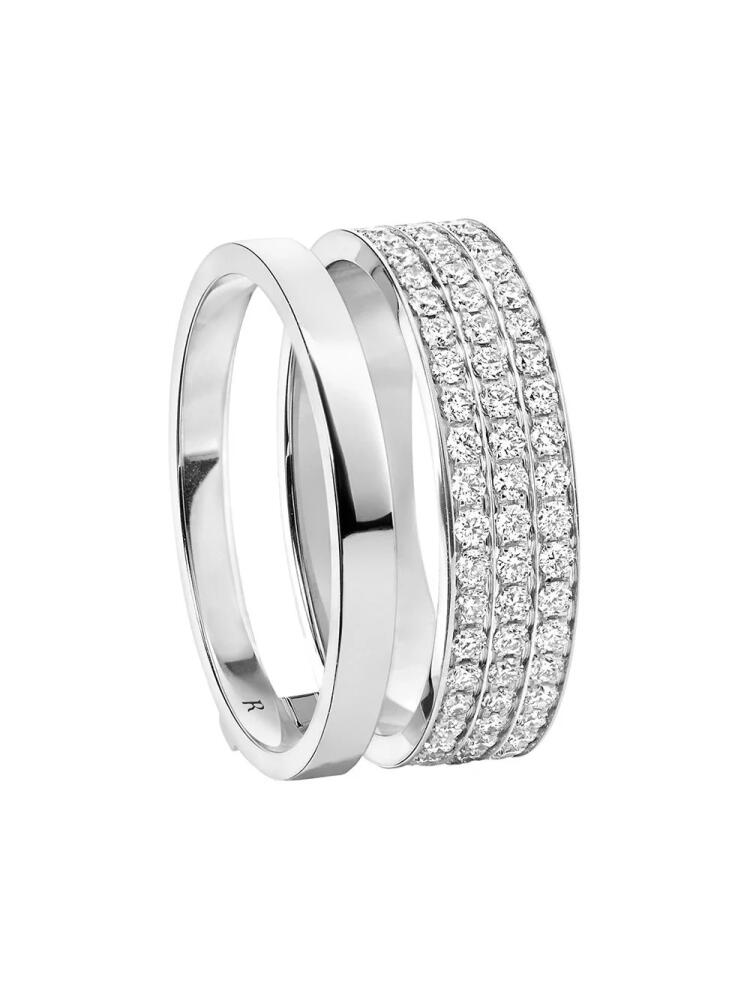 Repossi 18kt white gold Berbere Module diamond ring - Silver Cover