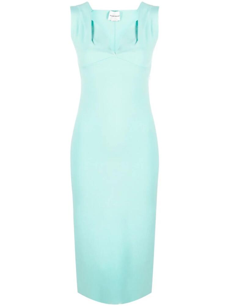 Roland Mouret sweetheart-neck midi dress - Blue Cover