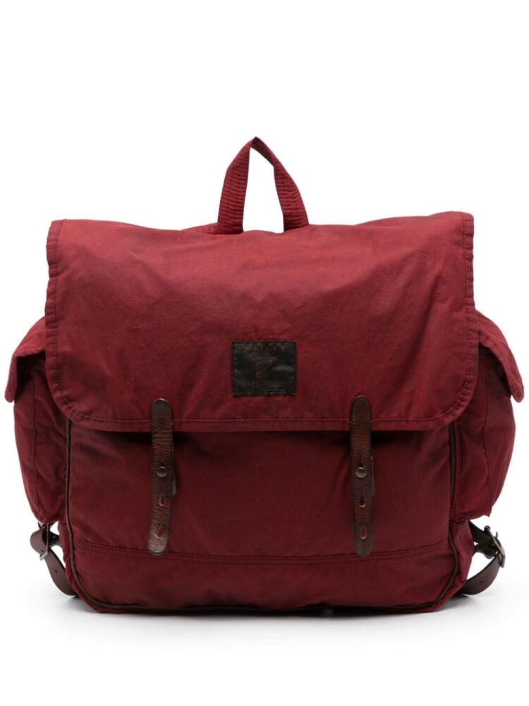 Ralph Lauren RRL Falcon logo-patch backpack - Red Cover