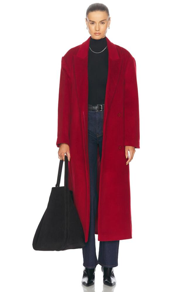 Staud Serge Coat in Red Cover