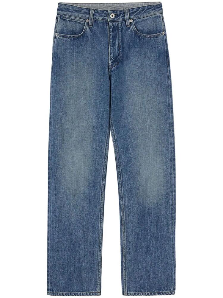 Jil Sander logo-appliqué straight-leg jeans - Blue Cover