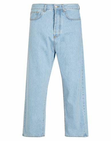 8 By Yoox Organic Cotton Cropped Fit Denim Man Jeans Blue Organic cotton Cover