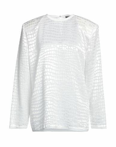 Just Cavalli Woman Top White Polyester, Viscose Cover