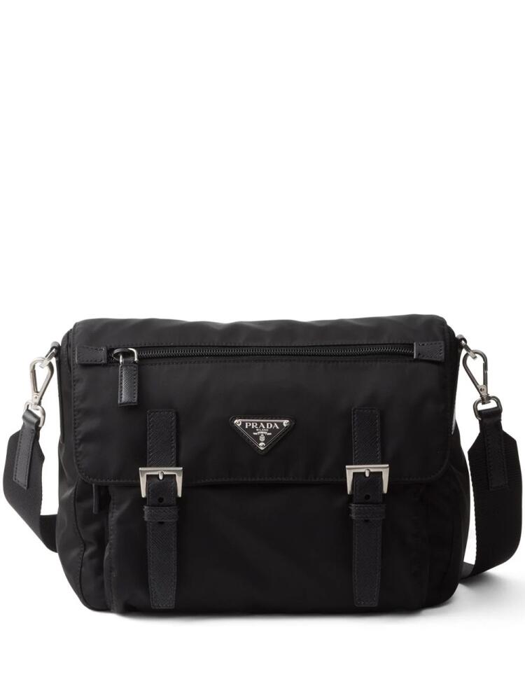 Prada Leather Shoulder Bag - Black Cover