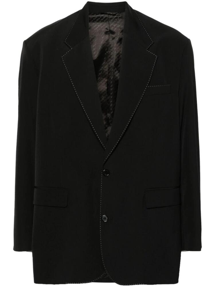 Acne Studios contrast-stitching blazer - Black Cover