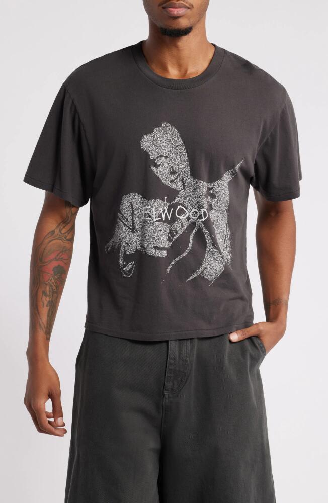 Elwood Tiny Graphic T-Shirt in Washed Black Cover