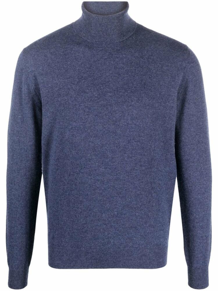 Corneliani roll-neck cashmere jumper - Blue Cover