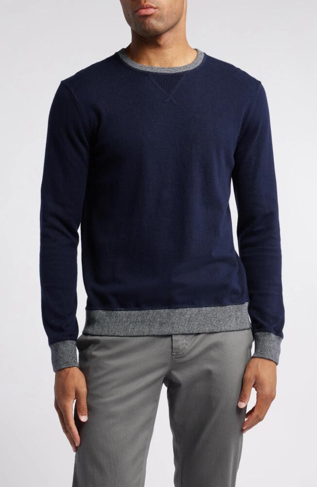 Rails Burns Cotton & Cashmere Crewneck Sweater in Perfect Navy Cover