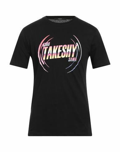 Takeshy Kurosawa Man T-shirt Black Cotton Cover