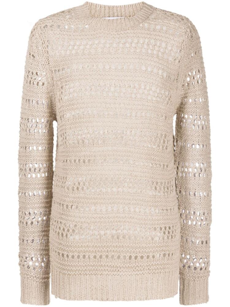 Private Stock The Horatio open-knit jumper - Neutrals Cover