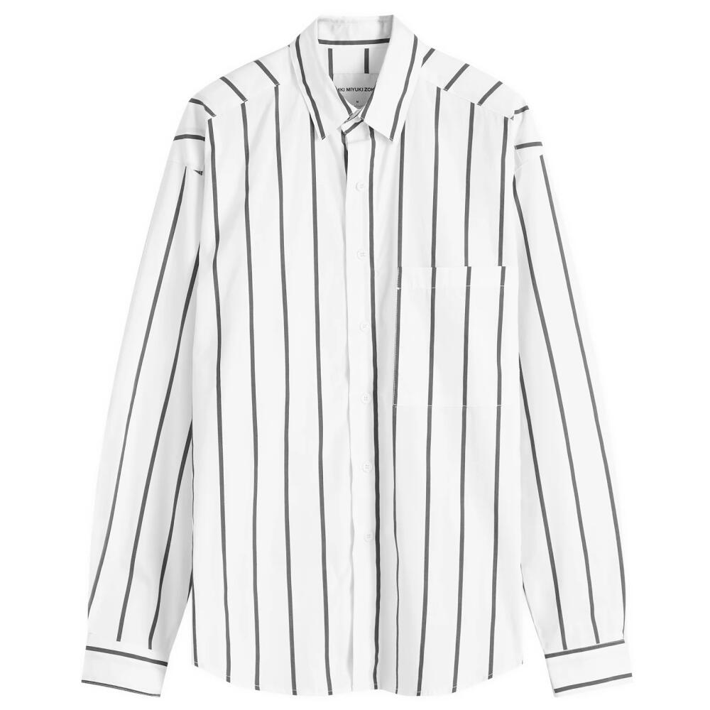 MKI Men's Striped Shirt in Black Stripe Cover