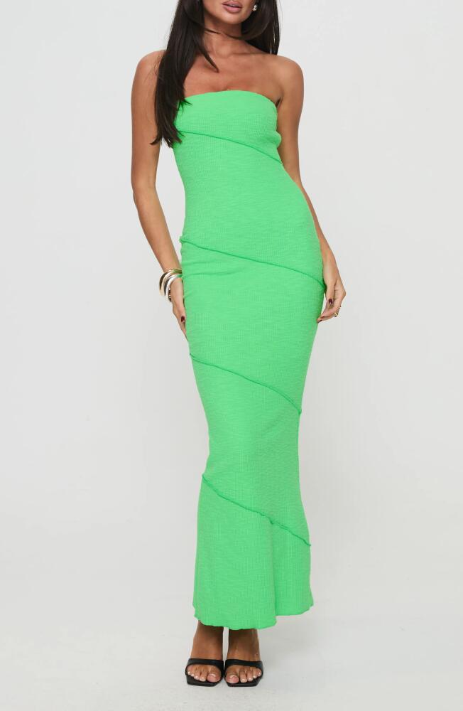 Princess Polly Oscar Strapless Dress in Green Cover