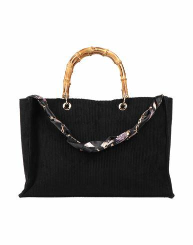 Mia Bag Woman Handbag Black Cotton Cover