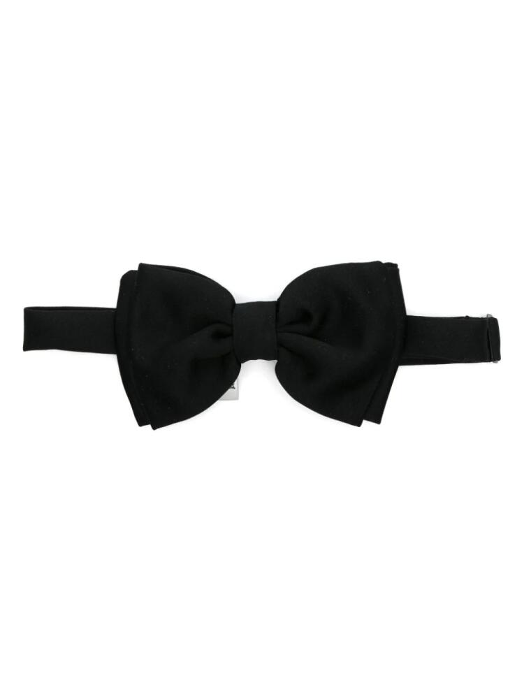 Lardini satin-finish bow tie - Black Cover