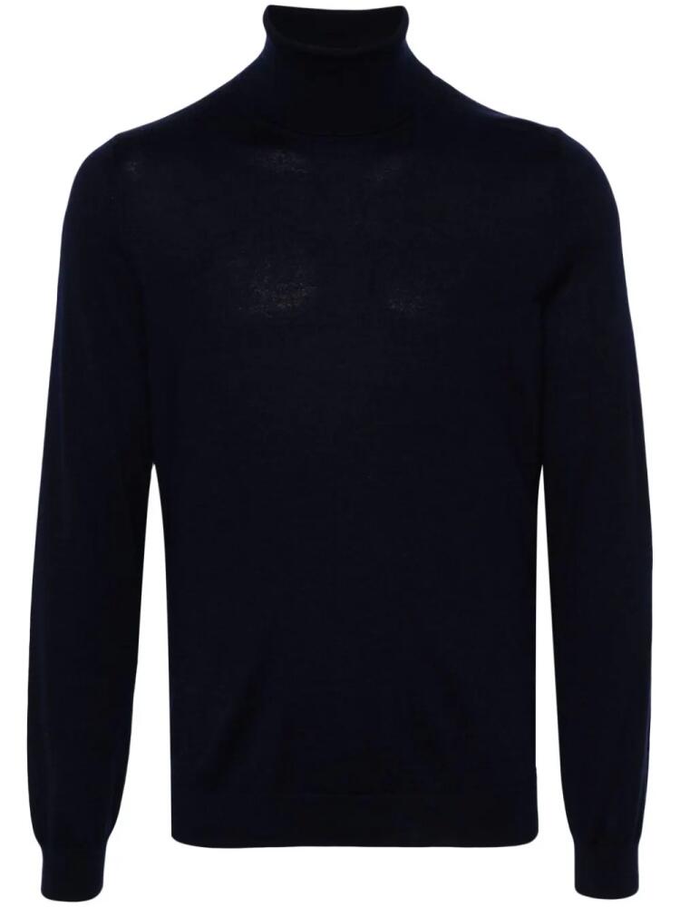 Eric Bompard roll-neck fine-knit sweater - Blue Cover