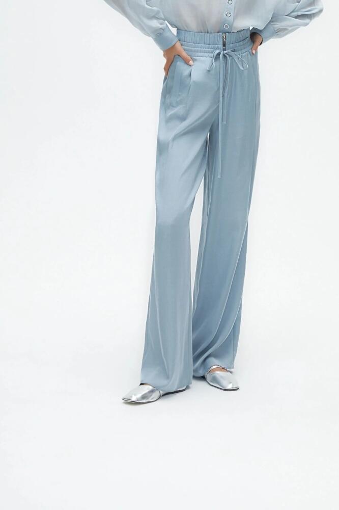 Nocturne Draped Wide Leg Pants in Blue Cover