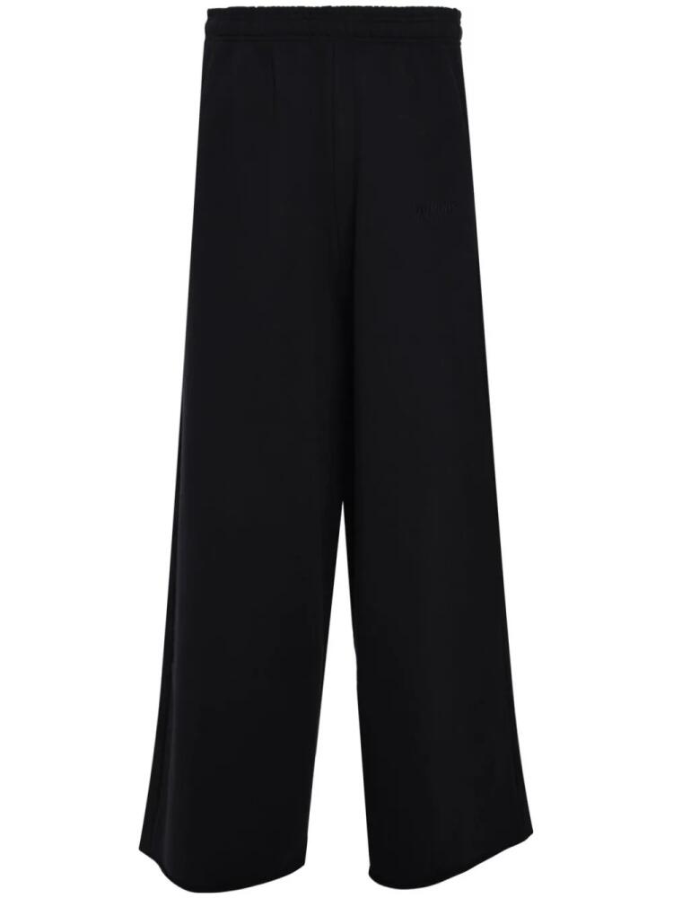 VETEMENTS wide leg sweatpants - Black Cover