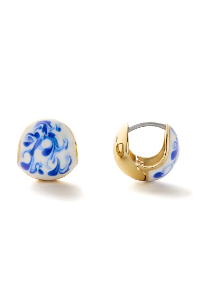 Ana Luisa Statement Earrings - Mini Abby Marble Blue in Marble Blue/Gold Cover