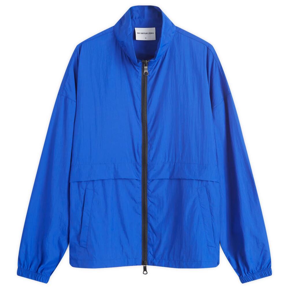 MKI Men's Crinkle Nyon Track Jacket in Royal Blue Cover