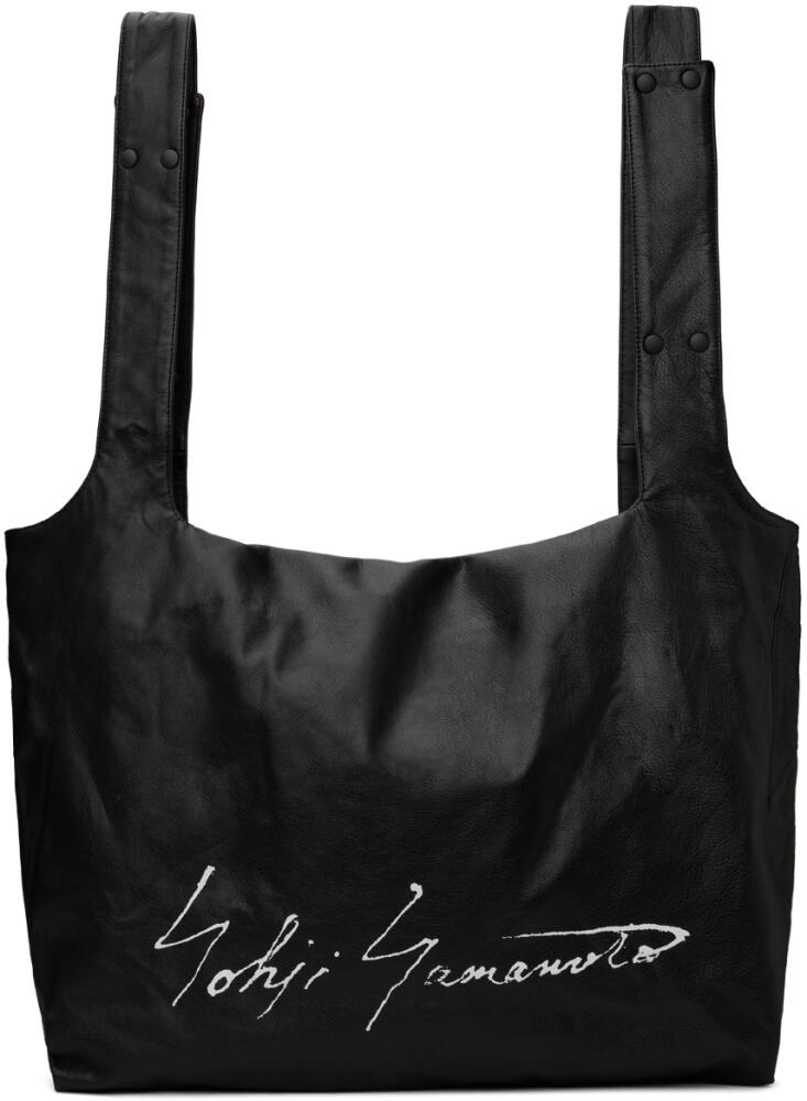 YOHJI YAMAMOTO Black discord INFINITE Tote Cover