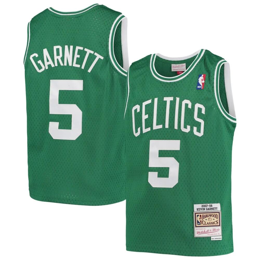 Youth Mitchell & Ness Kevin Garnett Kelly Green Boston Celtics 2005-06 Hardwood Classics Swingman Jersey Cover