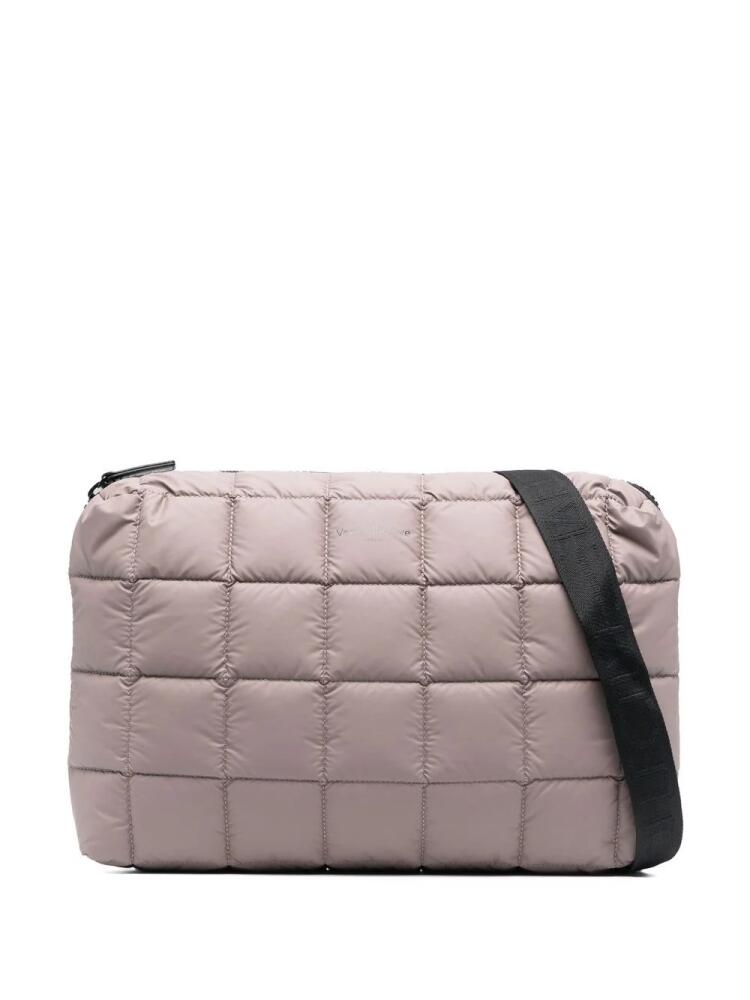 VeeCollective quilted zipped crossbody bag - Neutrals Cover