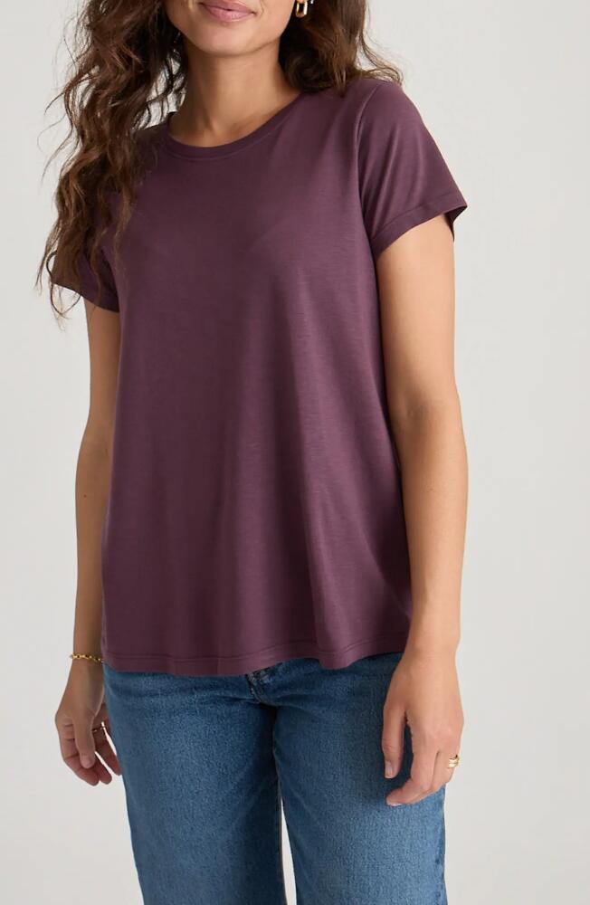 Marine Layer Swing Crewneck T-Shirt in Windsor Wine Cover