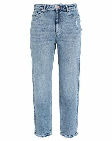 Vero Moda Woman Jeans Blue Cotton, Recycled cotton, Elastane Cover