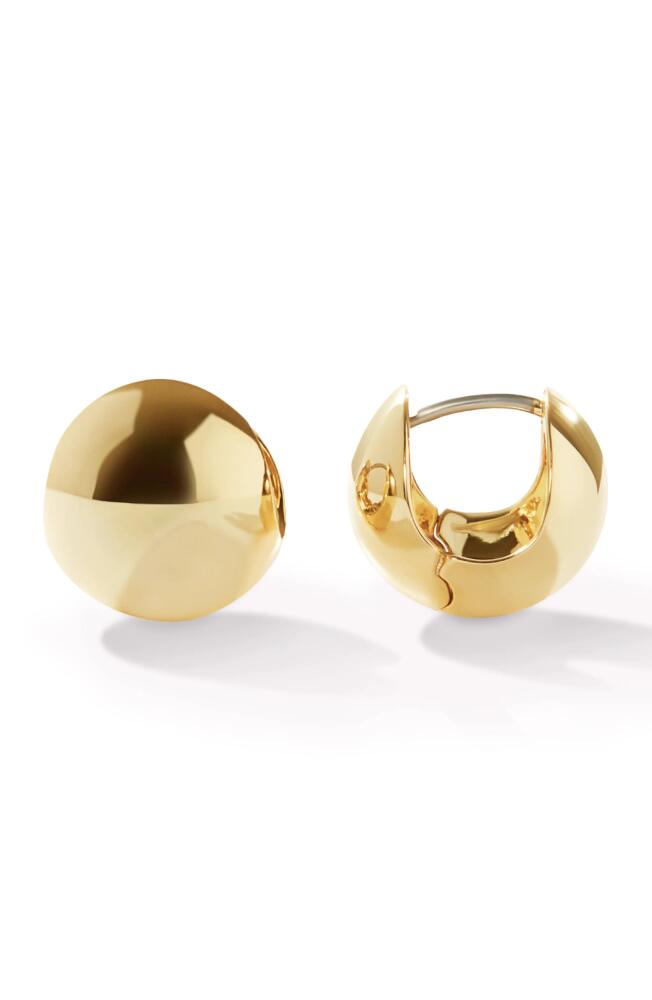 Ana Luisa Silver Sphere Hoop Earrings - Mini Abby Silver in Gold Cover