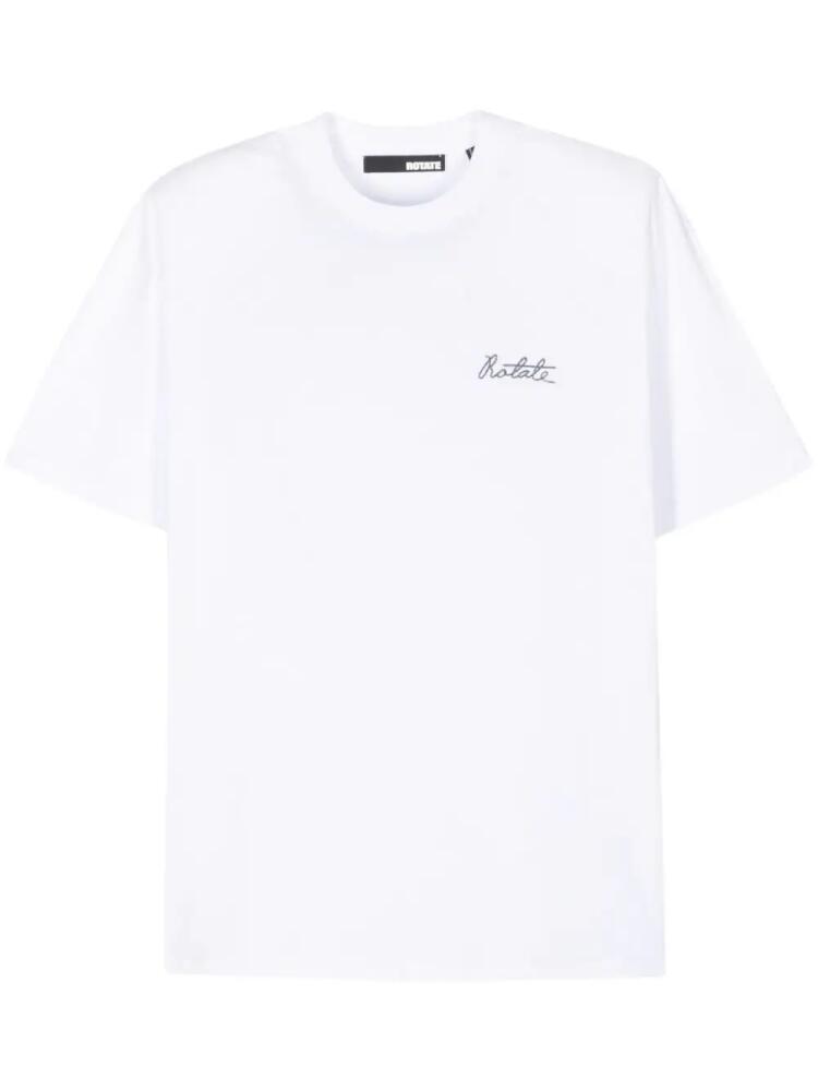 ROTATE BIRGER CHRISTENSEN organic cotton T-shirt - White Cover