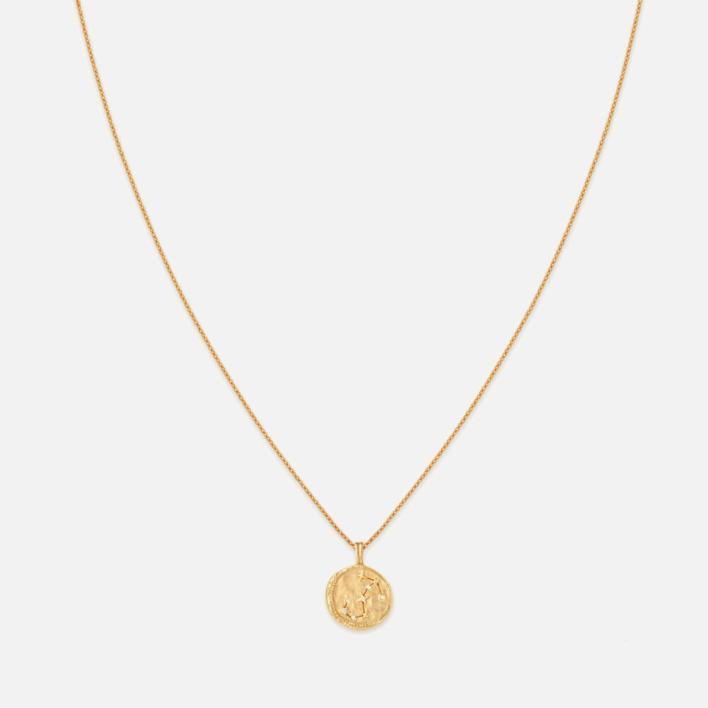 Astrid & Miyu Scorpio Zodiac 18-Karat Gold-Plated Necklace Cover