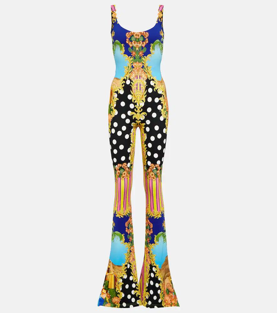 Versace Medusa Palm Springs flared jumpsuit Cover