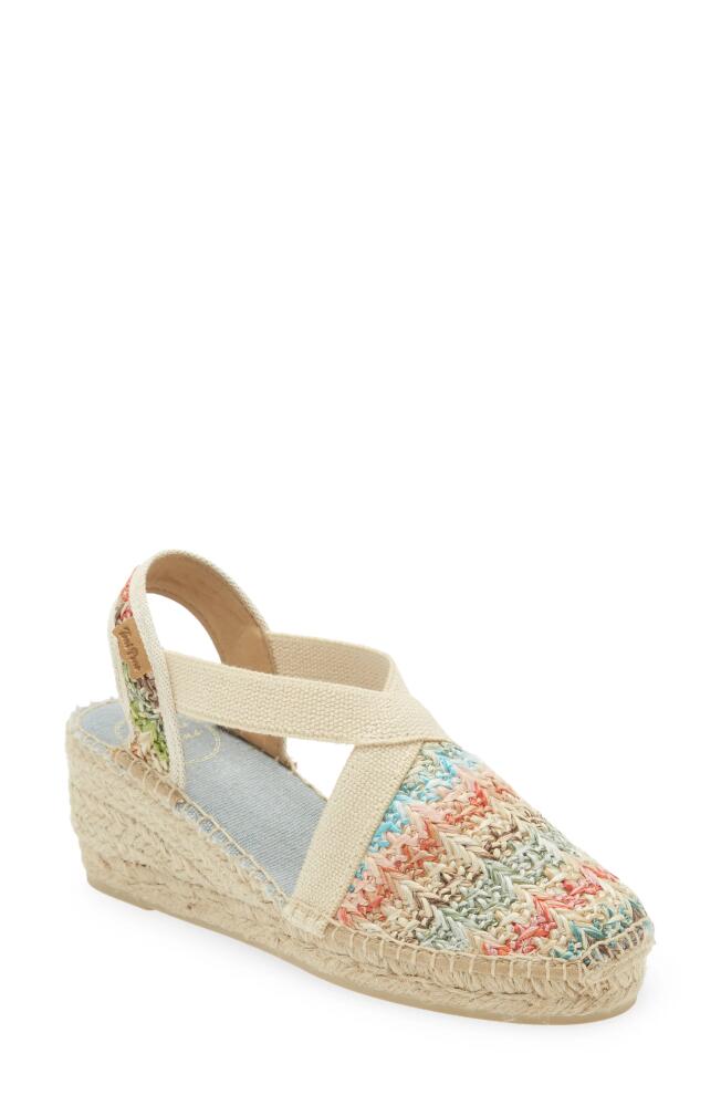 Toni Pons Terra Espadrille Wedge Sandal in Multi Woven Fabric Cover