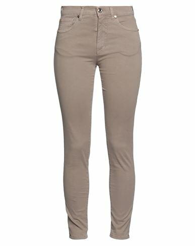 Angelo Marani Woman Pants Sand Cotton, PBT - Polybutylene terephthalate, Elastane Cover