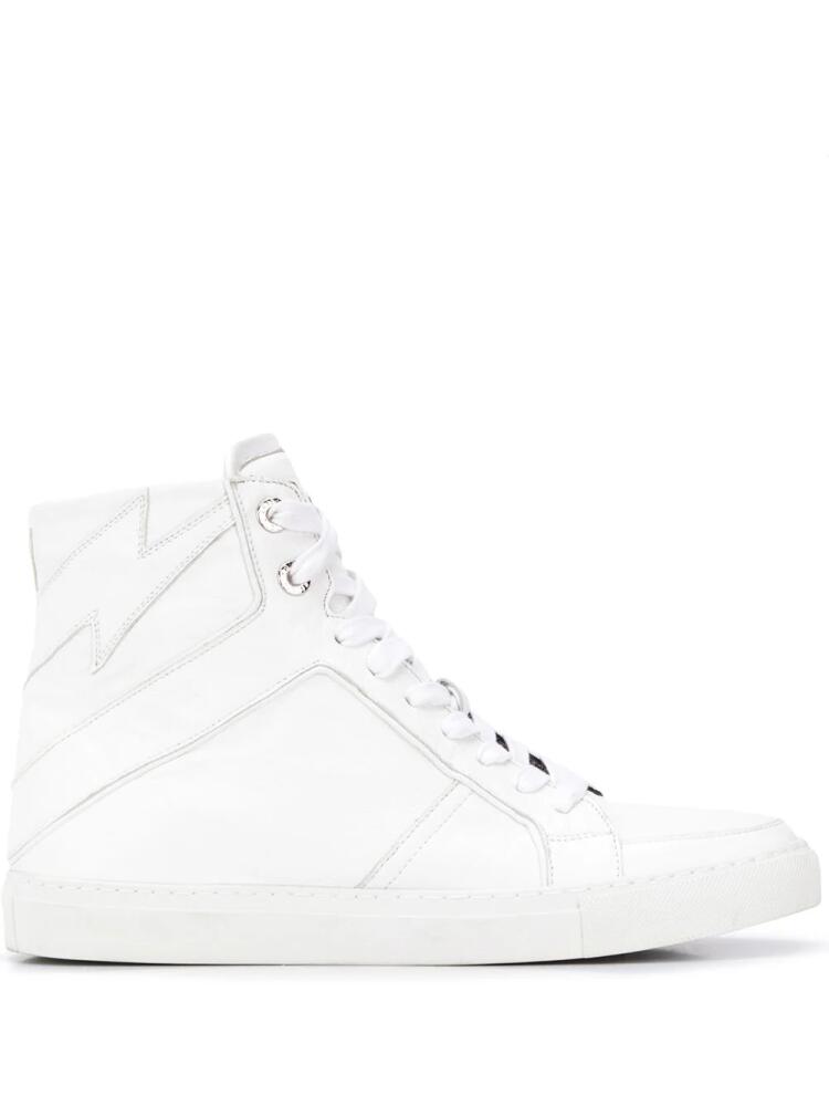 Zadig&Voltaire High Flash lace-up sneakers - White Cover