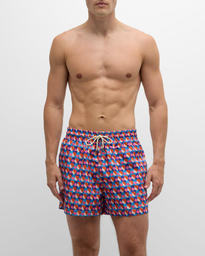 ARRELS Men's Olimpia Zagnoli Bubblegum Swim Trunks Cover