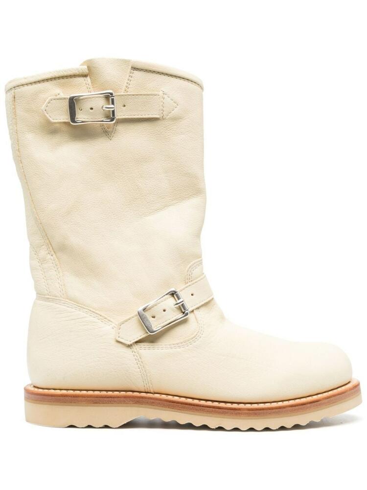 OUR LEGACY 35mm buckle-fastening leather boots - Neutrals Cover