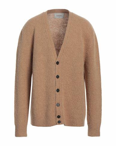 Lucques Man Cardigan Camel Alpaca wool, Wool, Polyamide, Elastane Cover